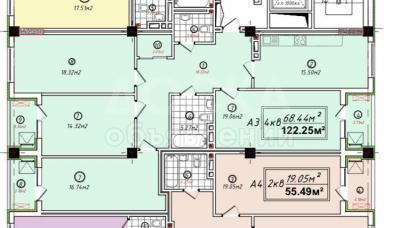 Продаю 4-комнатную квартиру, 123кв. м., этаж - 3/9, Бакаева 197.