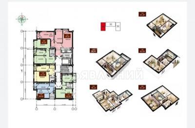 Продаю 1-комнатную квартиру, 42кв. м., этаж - 6/9, Жибек Жолу .