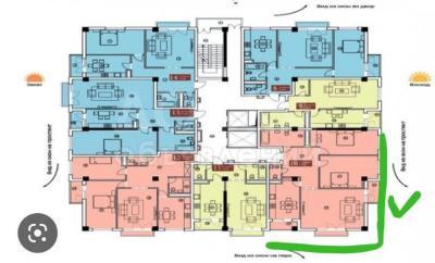 Продаю 3-комнатную квартиру, 112кв. м., этаж - 7/10, Токомбаева /Куттубаева .