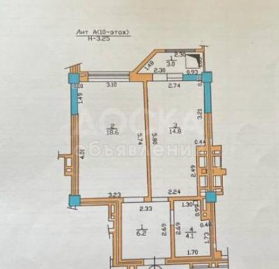 Продаю 1-комнатную квартиру, 47кв. м., этаж - 10/10, 7-й мкр..