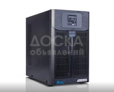 Источник бесперебойного питания SVC PTL-2K-LCD, 2000VA (1400W), PTL-серия, LCD\Tel.line\USB(Smart), Диапазон работы AVR: ?, Бат.: 12В/7.5Ah*4шт., Вентилятор: 8см*1шт., 3 вых., Чёрный