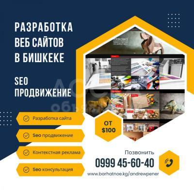 Разработка сайтов в Бишкеке. Создание сайтов с нуля под ключ. Seo продвижение в Google.