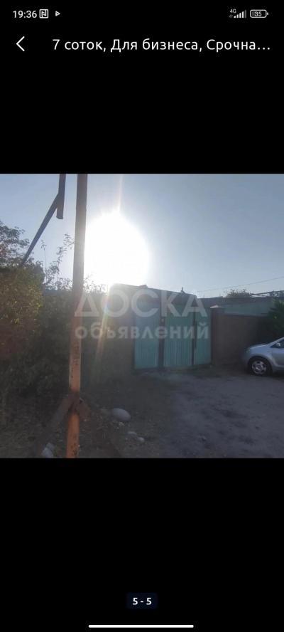 Продаю участок под строительство, 7 соток Верхний тукульдош улица кийизбаева дом 176.