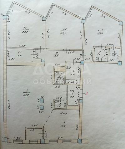 Продаю 4-комнатную квартиру, 200кв. м., этаж - 3/9, Байтик батыра 17/2 Медерова..