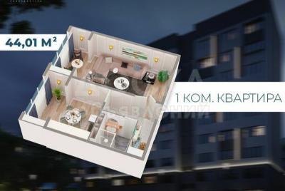Продаю 1-комнатную квартиру, 44 оооочень срочнокв. м., этаж - 9/9, ахунбаева/садырбаева.
