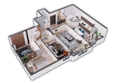 Продаю 4-комнатную квартиру, 96кв. м., этаж - 8/12, Асанбай.