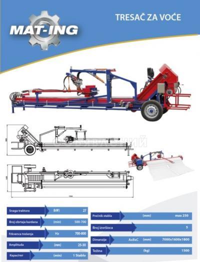 Машина для уборки фруктов