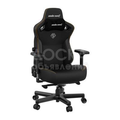 Игровое кресло AD12YDC-L-01-B-PV/C AndaSeat Kaiser 3 L BLACK 4D Armrest 65mm wheels PVC Leather