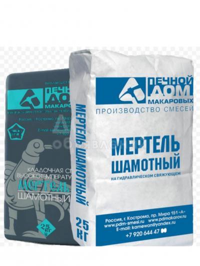 Мертель для кладки огнеупорного кирпича.