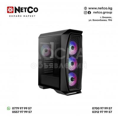 Компьютерный корпус Aerocool Aero One Frost-G-BK-v1, ATX/Micro ATX, USB 2*3.0, HD-Audio+Mic, Кулер 4*12см Frost, Высота процессорного кулера до 161 мм, Длина VGA до 327мм, 2*3.5"/3*2.5", Толщина 0,5-0,7мм, 520x210x404мм, Без Б/П, Чёрный