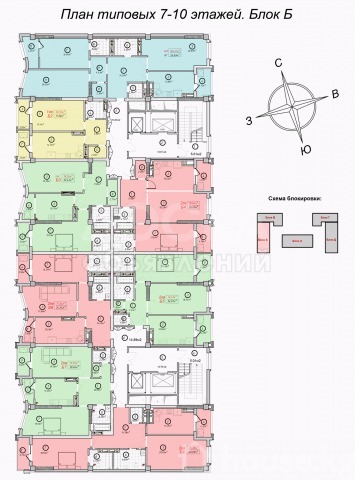 Продаю 2-комнатную квартиру, 76кв. м., этаж - 7/12, Асанбай мкр .