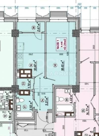 Продаю 1-комнатную квартиру, 42кв. м., этаж - 5/14, Асанбай мкр .