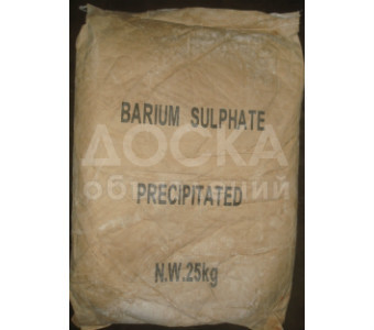 Бария сульфат мелкий (барий сульфат, сульфат бария, BaSO4) КНР Мешок 25