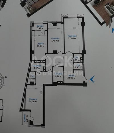 Продаю 3-комнатную квартиру, 131кв. м., этаж - 13/14, 10 МКР .