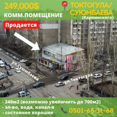 Продаю здание 240кв. м., Токтогула / Карпинского.