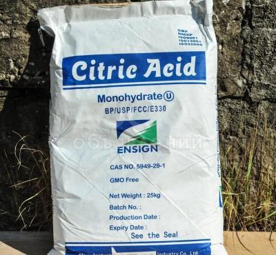 Лимонная кислота пищевая, моногидрат.