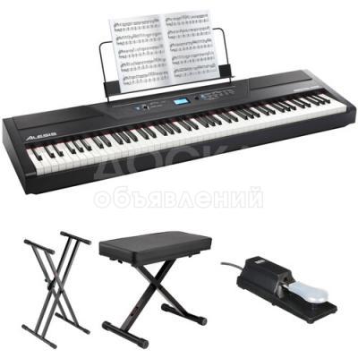 Alesis Recital Pro 88-Key Digital Piano with Hammer-Action Keys and Essentials Kit