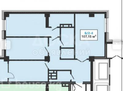 Продаю 3-комнатную квартиру, 107кв. м., этаж - 7/10, ул. Магистраль пер. Советская.