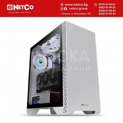Компьютерный корпус Thermaltake S300 TG, CA-1P5-00M6WN-00, ATX, USB 2.0x2/USB 3.0x1, HD Audio x1, 2*3.5/ 2*3.5, Высота процессорного куллера до 170 мм, Длина VGA до 360 мм, 508мм, Без Б/П, Белый