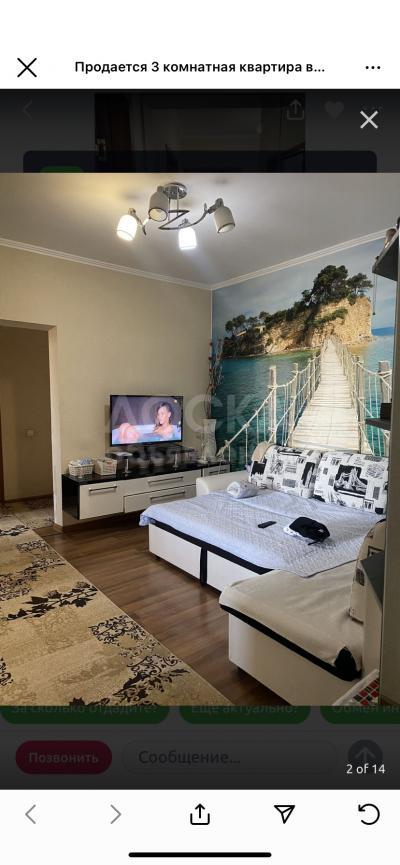 Продаю 3-комнатную квартиру, 99кв. м., этаж - 8/9, Улан мкр.