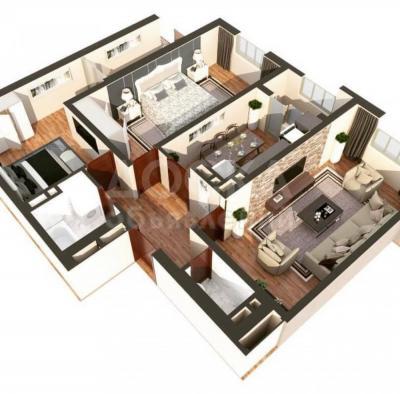 Продаю 3-комнатную квартиру, 90кв. м., этаж - 7/9, Восток - 5.