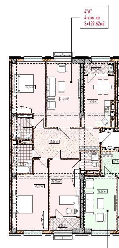 Продаю 3-комнатную квартиру, 129кв. м., этаж - 10/12, Сухебатор/ Магистраль.
