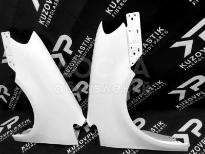 Крыло на Volkswagen Caddy из стеклопластика.