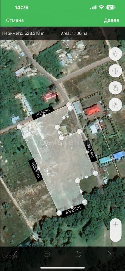 Продаю участок под строительство, 10 соток село Корумду.