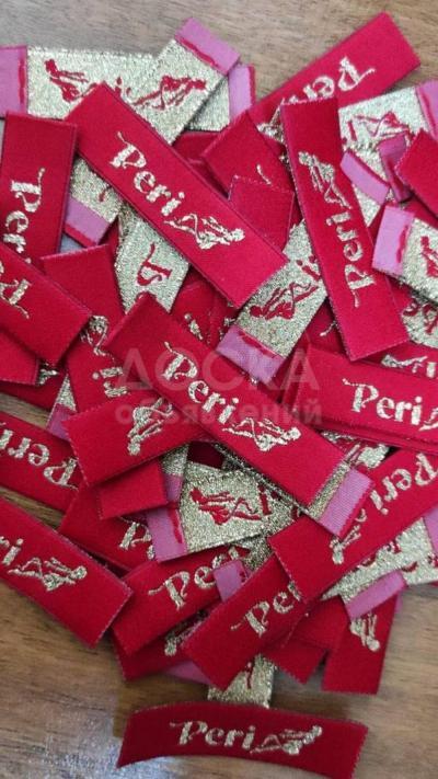 Жаккардовые этикетки/ бирки/ составники/ лейблы/ размерники/ держатели на заказ с логотипом заказчика