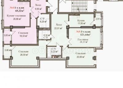 Продаю 3-комнатную квартиру, 121кв. м., этаж - 13/14, Магистраль/Пр Мира.