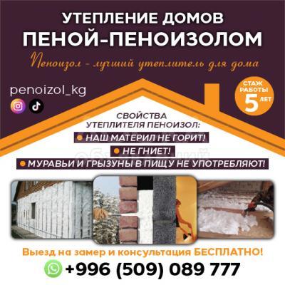 Утепление домов пеной-пеноизолом!