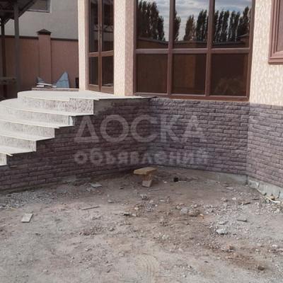 Декоративный кирпич из бетона для фасада (без гипса)