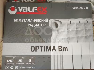 Биметаллический радиатор VALFEX OPTIMA Bm Version 2.0, 10 сек,