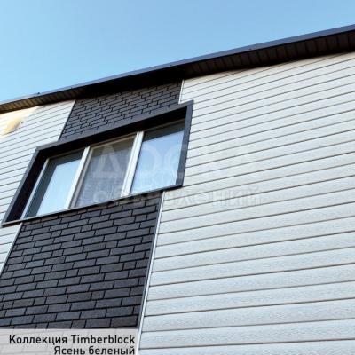 Сайдинг Тимберблок Ясень беленый