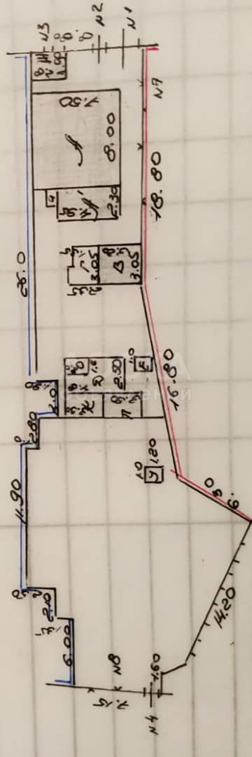 Продаю полдома 4-ком. 65кв. м., этаж-1, 6-сот., стена другое, чон арык.