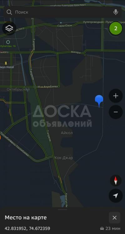 Продаю участок под строительство, 5 соток р-н Кок Джар.