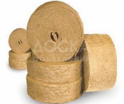 Межвенцовый утеплитель из джута.