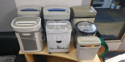 Шредеры - офисные уничтожители бумаг в отличном состоянии, б/у.