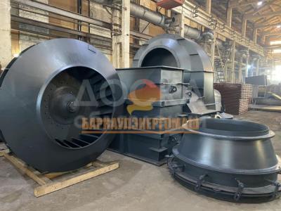 дымосос одностороннего всасывания с ходовой частью типа ДН