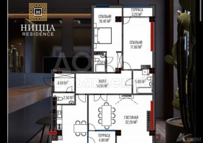 Продаю 3-комнатную квартиру, 122кв. м., этаж - 2/5, Асанбай.