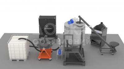 Линия производства комплексных гуминовых удобрений а также обеззараживание куриного помета и свинного навоза и другие применения аппаратов вихревого слоя АВС