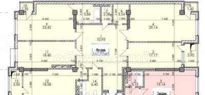 Продаю 4-комнатную квартиру, 167кв. м., этаж - 11/12, Суюмбаева 61.