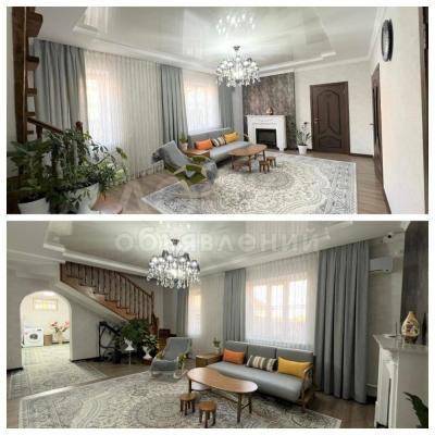 Продаю дом 7-ком. 230кв. м., этаж-1, 6-сот., стена кирпич, ж/м Кара .