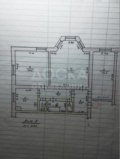 Продаю 3-комнатную квартиру, 77кв. м., этаж - 2/3, ул.Московская/ул.Логвиненко.