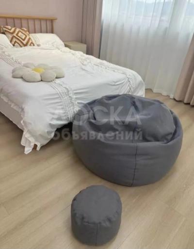 Кресло-мешок с пуфом, разборный чехол. 
НОВЫЙ.
ЦЕНА ОКОНЧАТЕЛЬНАЯ.