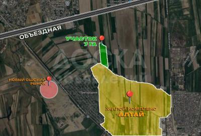 Продаю участок сельхоз назначения, 7 га с. Пригородное.