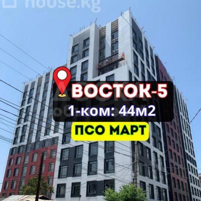 Продаю 1-комнатную квартиру, 48кв. м., этаж - 12/12, Восток - 5 Кийизбаева .