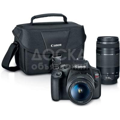 Canon EOS Rebel T7 DSLR with 18-55mm and 75-300mm Lenses