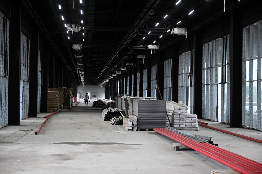 President Japarov inspects new bus station construction in Bishkek ...