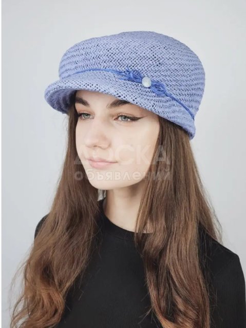 Кепка из натуральной соломки